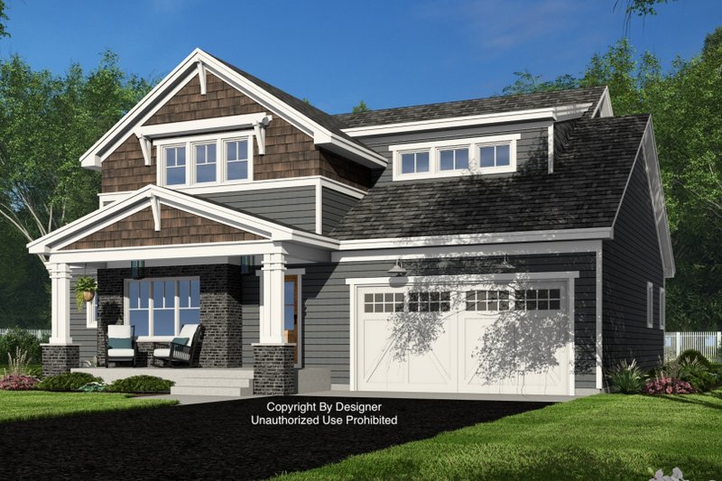 Architectural House Design - Exterior - Front Elevation 5 for Bungalow House Plan #51-1364 - 4 bed, 3.5 bath
