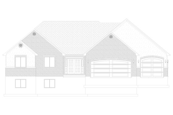 Exterior - Front Elevation 3 for Traditional House Plan #1060-216 - 3 bed, 2.5 bath