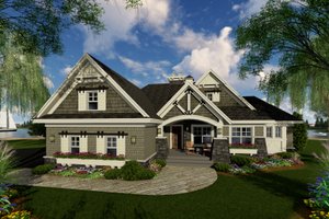 Craftsman Exterior - Front Elevation Plan #51-552