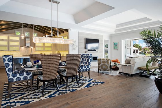 Interior - Dining Room 1 for Beach House Plan #548-52 - 4 bed, 4.5 bath
