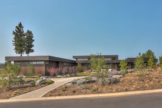 Exterior - Front Elevation 6 for Modern House Plan #892-26 - 3 bed, 3.5 bath