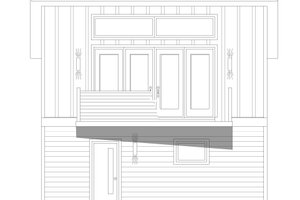 Exterior - Front Elevation 4 for Contemporary House Plan #932-461, 1 bath