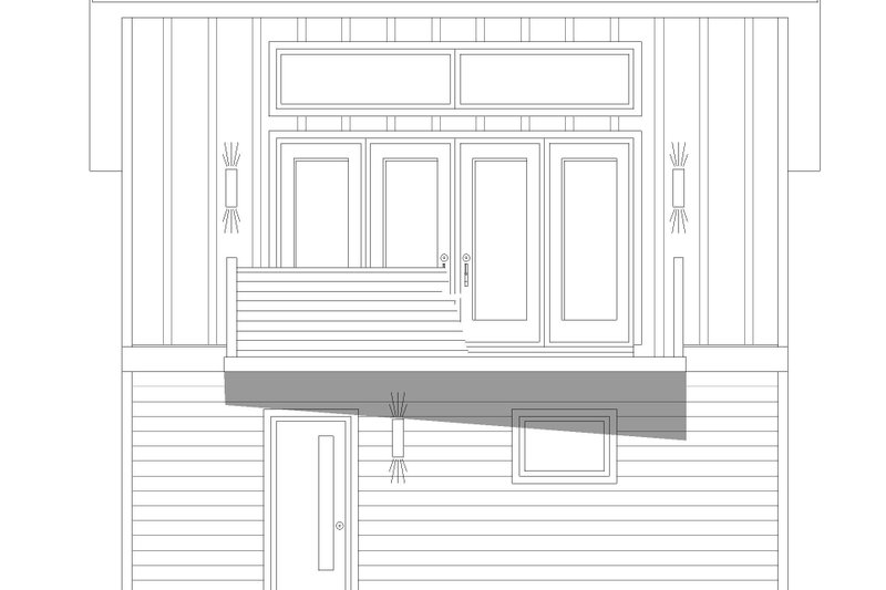 Dream House Plan - Exterior - Front Elevation 4 for Contemporary House Plan #932-461, 1 bath