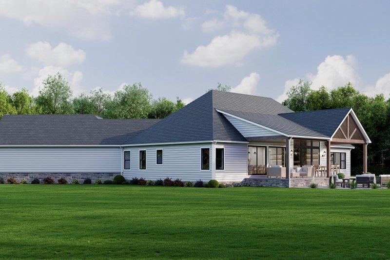Dream House Plan - Exterior - Rear Elevation 2 for Country House Plan #1089-69 - 3 bed, 2.5 bath