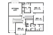 Traditional Style House Plan - 4 Beds 3.5 Baths 3502 Sq/Ft Plan #67-447 