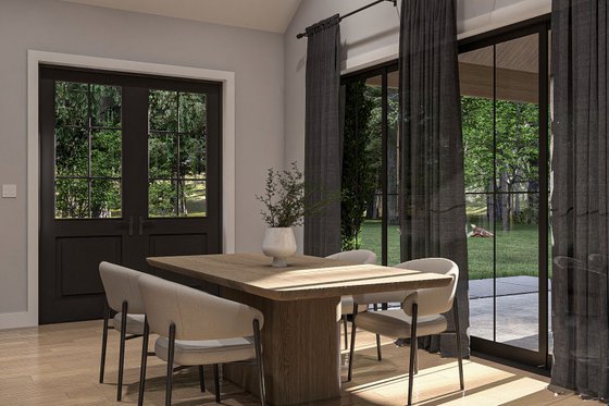 Interior - Dining Room for Barndominium House Plan #455-686 - 1 bed, 1.5 bath