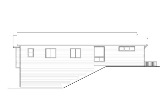 Exterior - Other Elevation for Craftsman House Plan #124-1387 - 3 bed, 2 bath