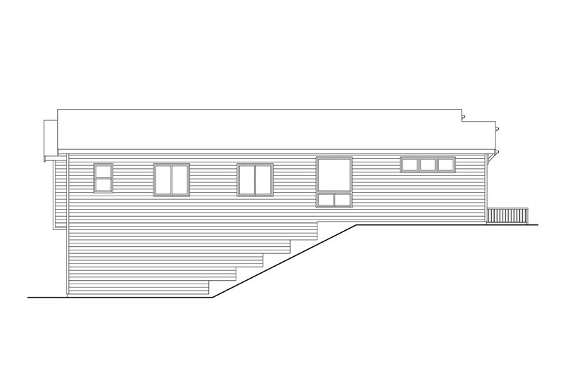 Architectural House Design - Exterior - Other Elevation for Craftsman House Plan #124-1387 - 3 bed, 2 bath