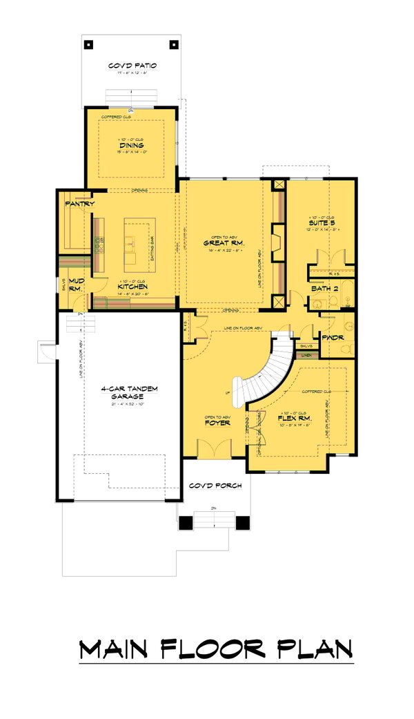 Home Plan - Traditional Floor Plan - Main Floor Plan #1066-219