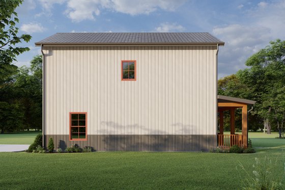 Exterior - Other Elevation 3 for Barndominium House Plan #1092-18 - 1 bed, 1.5 bath