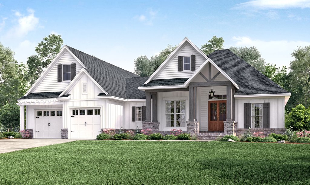 Craftsman Style House  Plan  3 Beds 2 Baths 2073 Sq Ft 