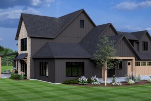 Exterior - Other Elevation 2 for Farmhouse House Plan #1064-296 - 4 bed, 4.5 bath