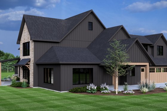 Exterior - Other Elevation 2 for Farmhouse House Plan #1064-296 - 4 bed, 4.5 bath