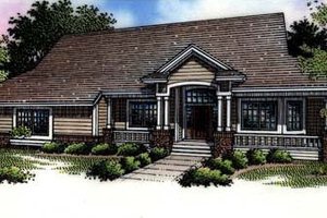 Architectural House Design - Country Exterior - Front Elevation Plan #320-462