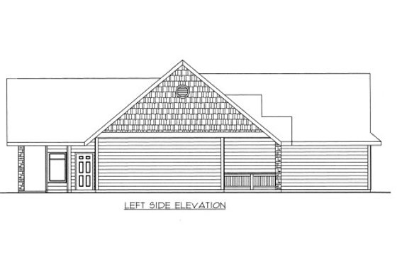 Exterior - Other Elevation for Bungalow House Plan #117-627 - 2 bed, 2 bath