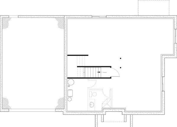 Home Plan - Farmhouse Floor Plan - Lower Floor Plan #23-2392