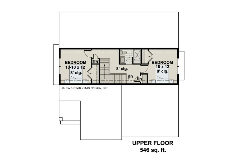 Home Plan - Floor Plan - Upper Floor for Traditional House Plan #51-1204 - 3 bed, 2.5 bath