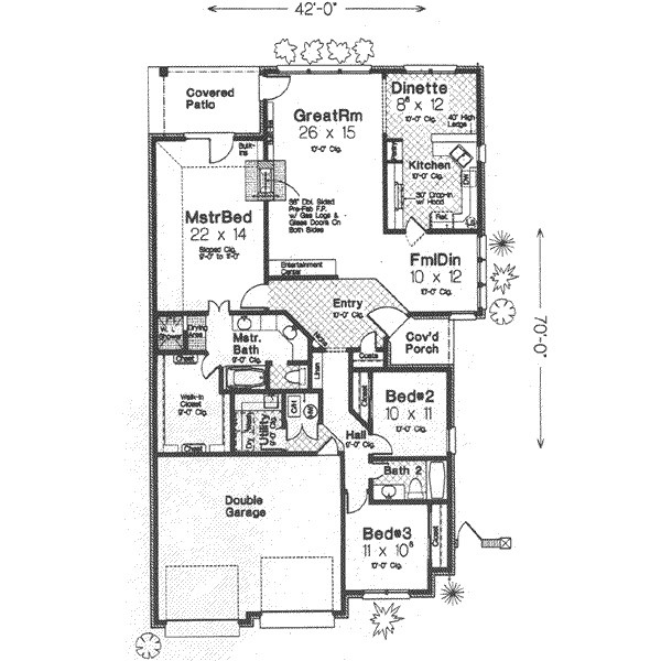 Traditional Floor Plan - Main Floor Plan #310-310