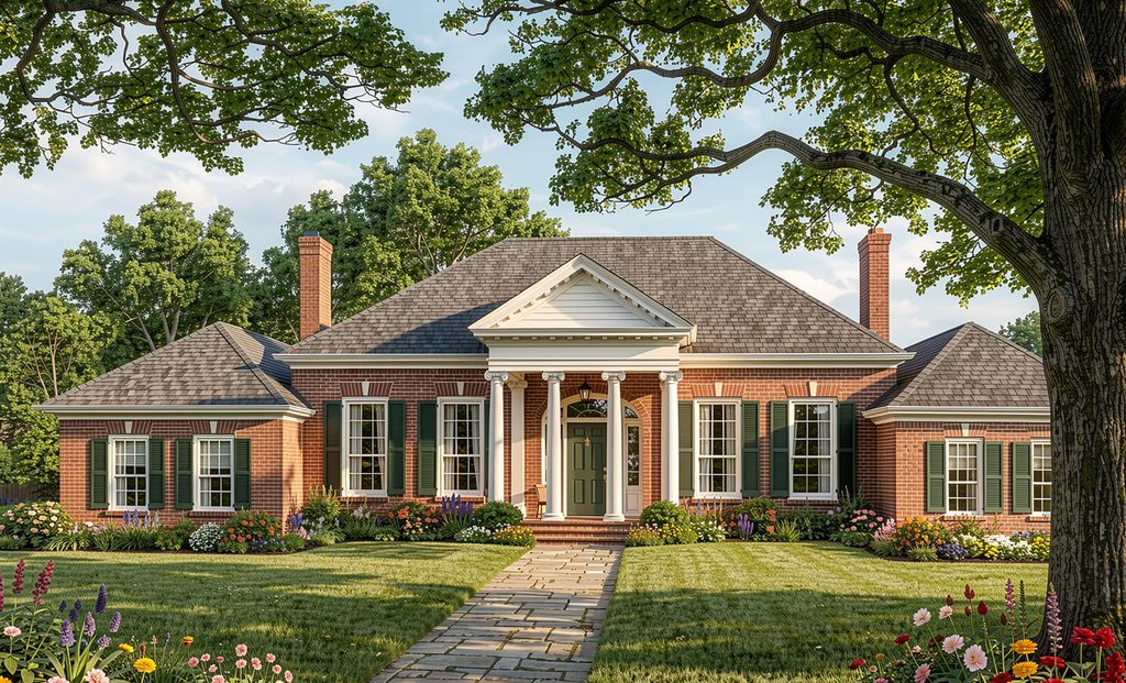 Photo 2 for Southern House Plan #137-116 - 4 bed, 3.5 bath