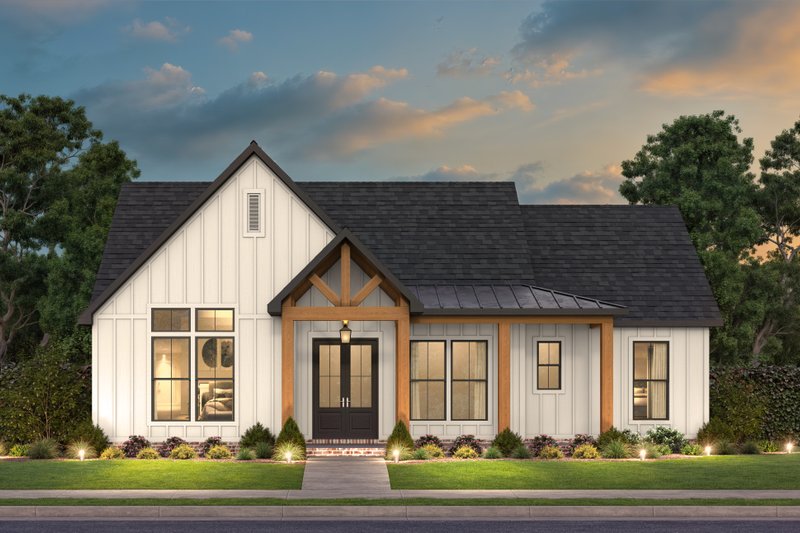 House Blueprint - Exterior - Rear Elevation for Farmhouse House Plan #1074-118 - 3 bed, 2 bath