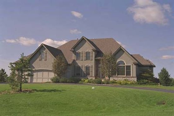 Exterior - Front Elevation for European House Plan #51-170 - 4 bed, 2.5 bath