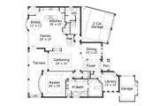 European Style House Plan - 3 Beds 2.5 Baths 4046 Sq/Ft Plan #411-602 
