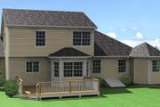 Traditional Style House Plan - 3 Beds 2.5 Baths 1696 Sq/Ft Plan #75-107 