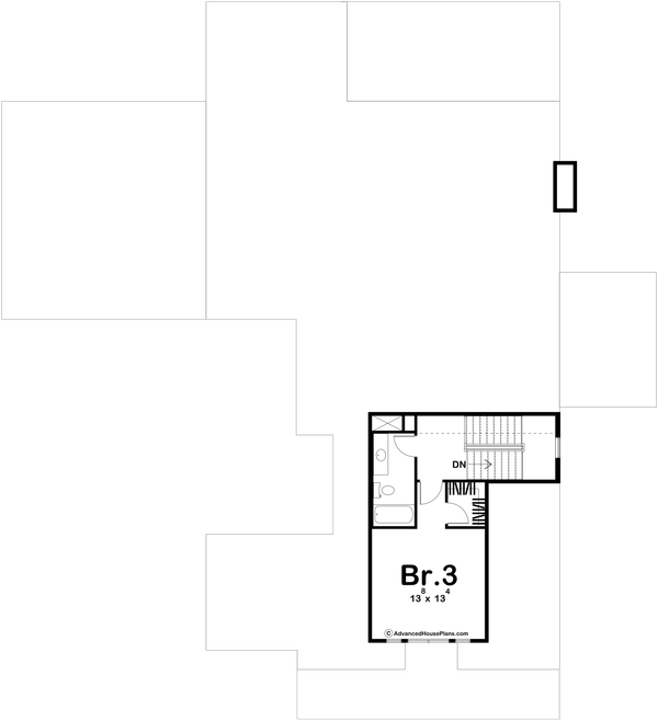 House Plan Design - Traditional Floor Plan - Upper Floor Plan #455-629