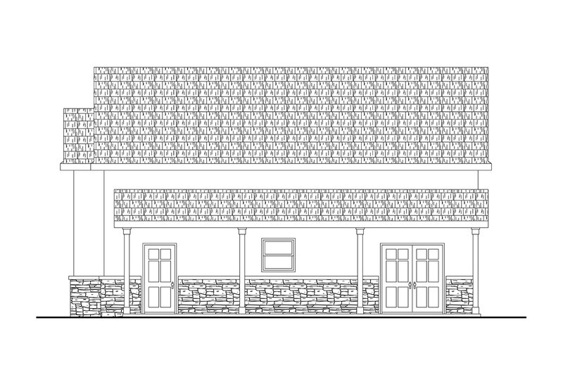 House Design - Exterior - Other Elevation 1 for Adobe / Southwestern House Plan #124-1367, 0 bath