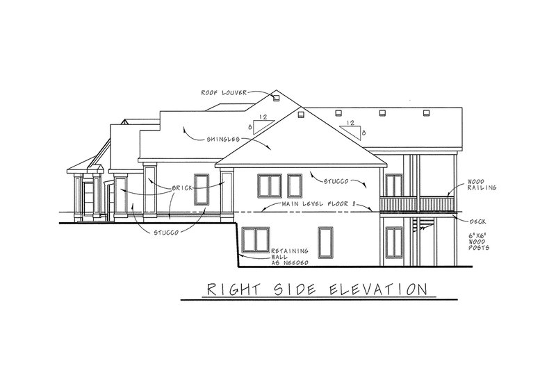 Dream House Plan - Exterior - Front Elevation 5 for European House Plan #20-1282 - 3 bed, 2.5 bath