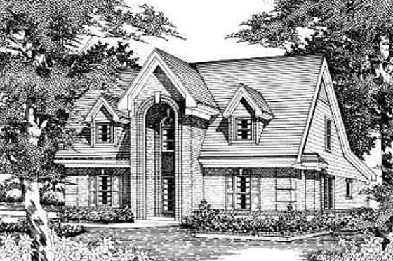 Exterior - Front Elevation House Plan #329-232 - 3 bed, 2.5 bath