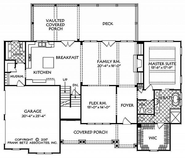 Country Floor Plan - Main Floor Plan #927-984