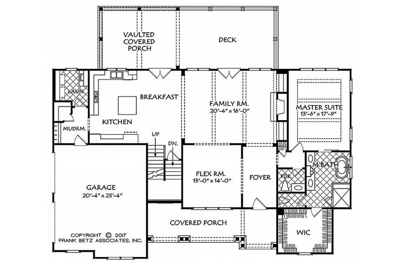 Architectural House Design - Floor Plan - Main Floor for Country House Plan #927-984 - 3 bed, 2.5 bath