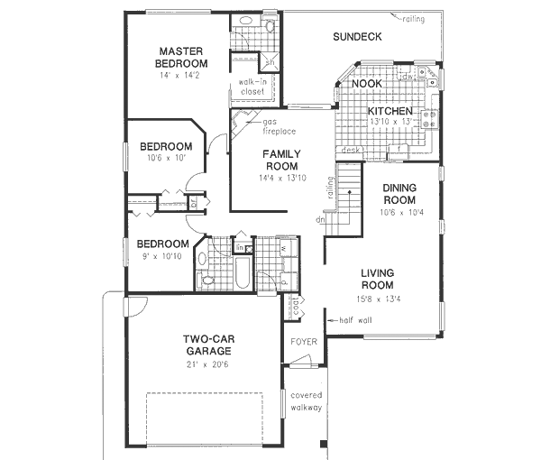 Traditional Floor Plan - Main Floor Plan #18-333