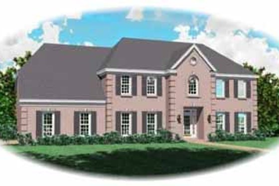 Exterior - Front Elevation for European House Plan #81-316 - 4 bed, 3.5 bath