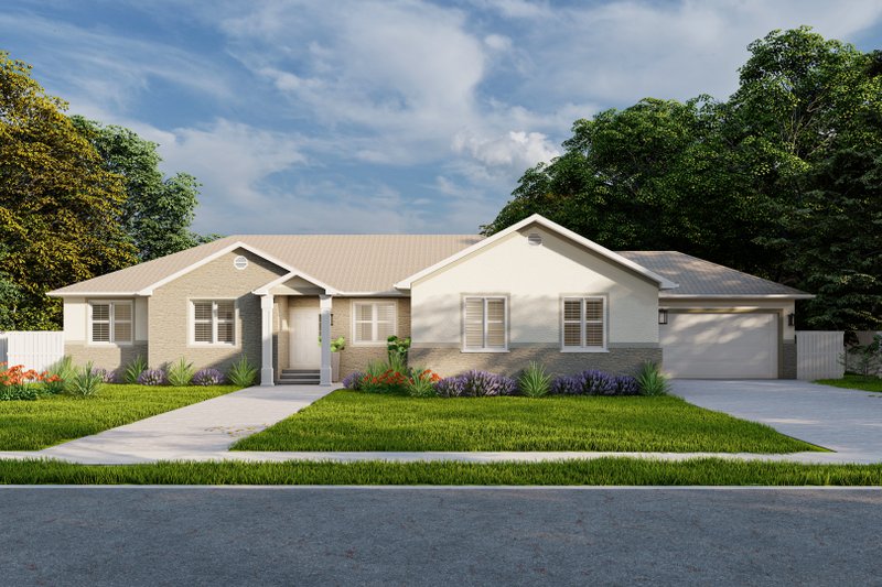 House Design - Ranch Exterior - Front Elevation Plan #1060-234