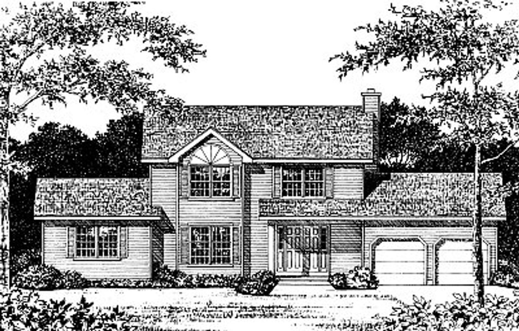 Colonial Style House Plan 5 Beds 3 Baths 2583 Sq Ft 12 215