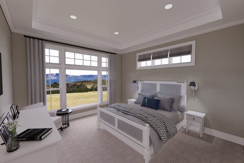 House Blueprint - Interior - Master Bedroom for Farmhouse House Plan #51-1249 - 3 bed, 2 bath
