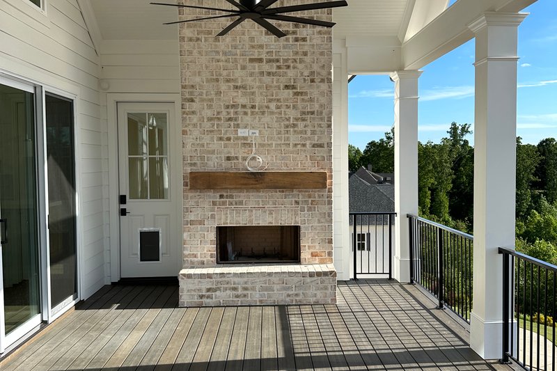 Architectural House Design - Exterior - Covered Porch for Craftsman House Plan #437-143 - 4 bed, 3.5 bath