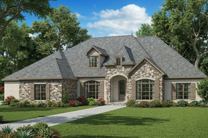 Dream House Plan - European Exterior - Front Elevation Plan #17-2497