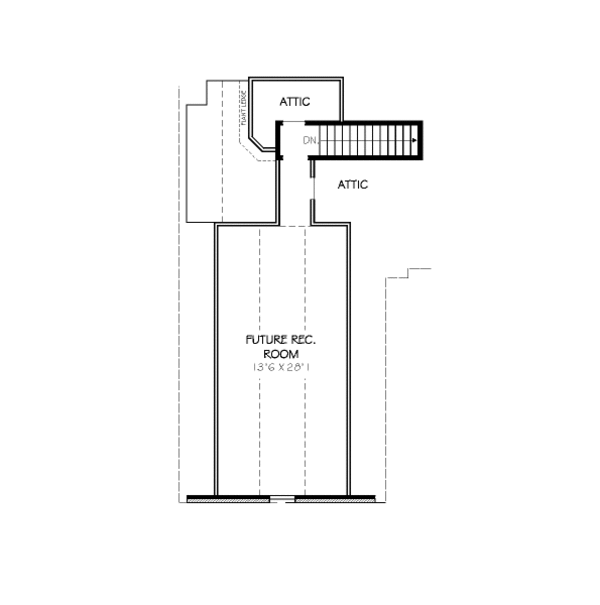 Traditional Floor Plan - Upper Floor Plan #424-304