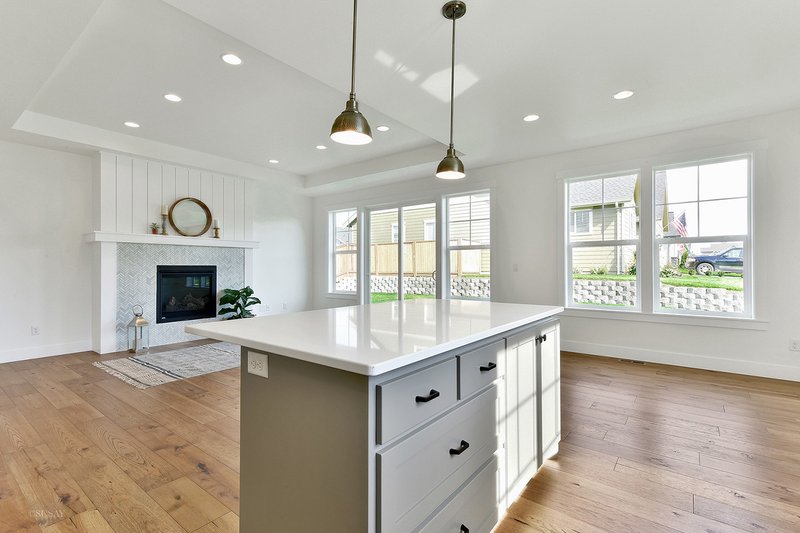 House Plan Design - Interior - Family Room 1 for Craftsman House Plan #1070-27 - 3 bed, 2 bath