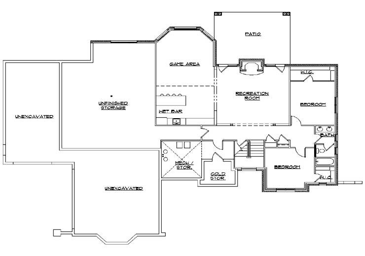 European Style House Plan - 5 Beds 3.5 Baths 2737 Sq/Ft Plan #5-313 ...