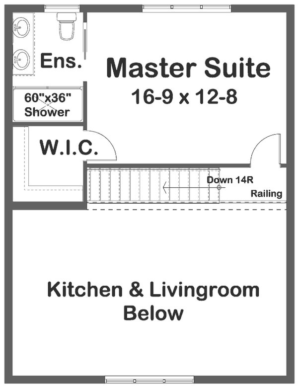 Cabin Floor Plan - Upper Floor Plan #126-267