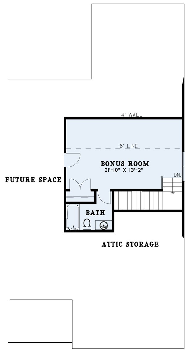 Dream House Plan - Colonial Floor Plan - Upper Floor Plan #17-2889
