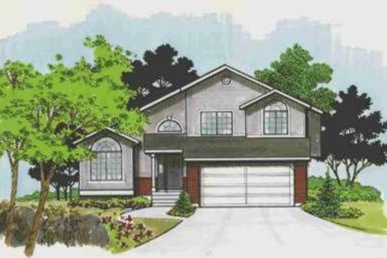 Exterior - Front Elevation for Modern House Plan #308-132 - 3 bed, 2.5 bath