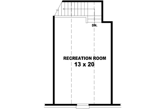 Floor Plan - Upper Floor for European House Plan #81-984 - 3 bed, 2 bath