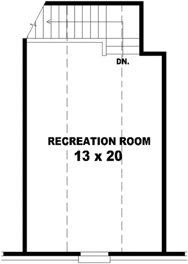 Floor Plan - Upper Floor for European House Plan #81-984 - 3 bed, 2 bath