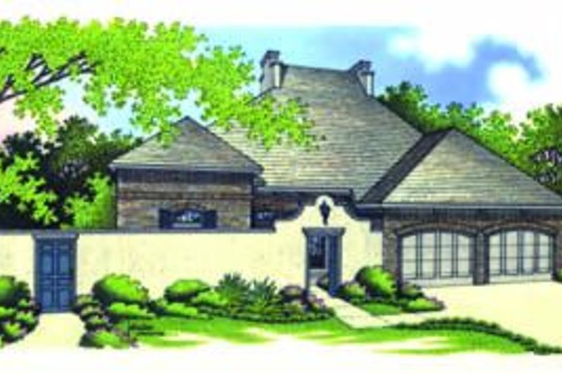 Home Plan - European Exterior - Front Elevation Plan #45-192