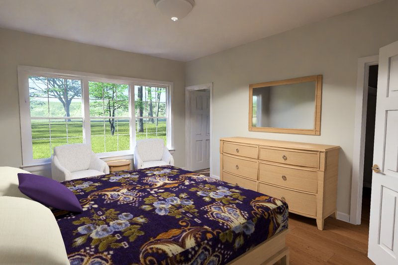 House Blueprint - Interior - Master Bedroom for Cottage House Plan #513-2447 - 3 bed, 2 bath